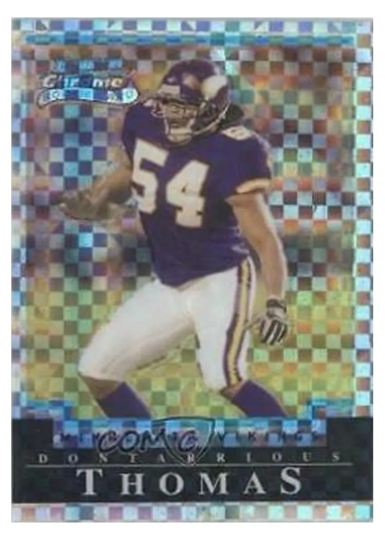 2004 Bowman Chrome Dontarrious Thomas Xfractor #169 card