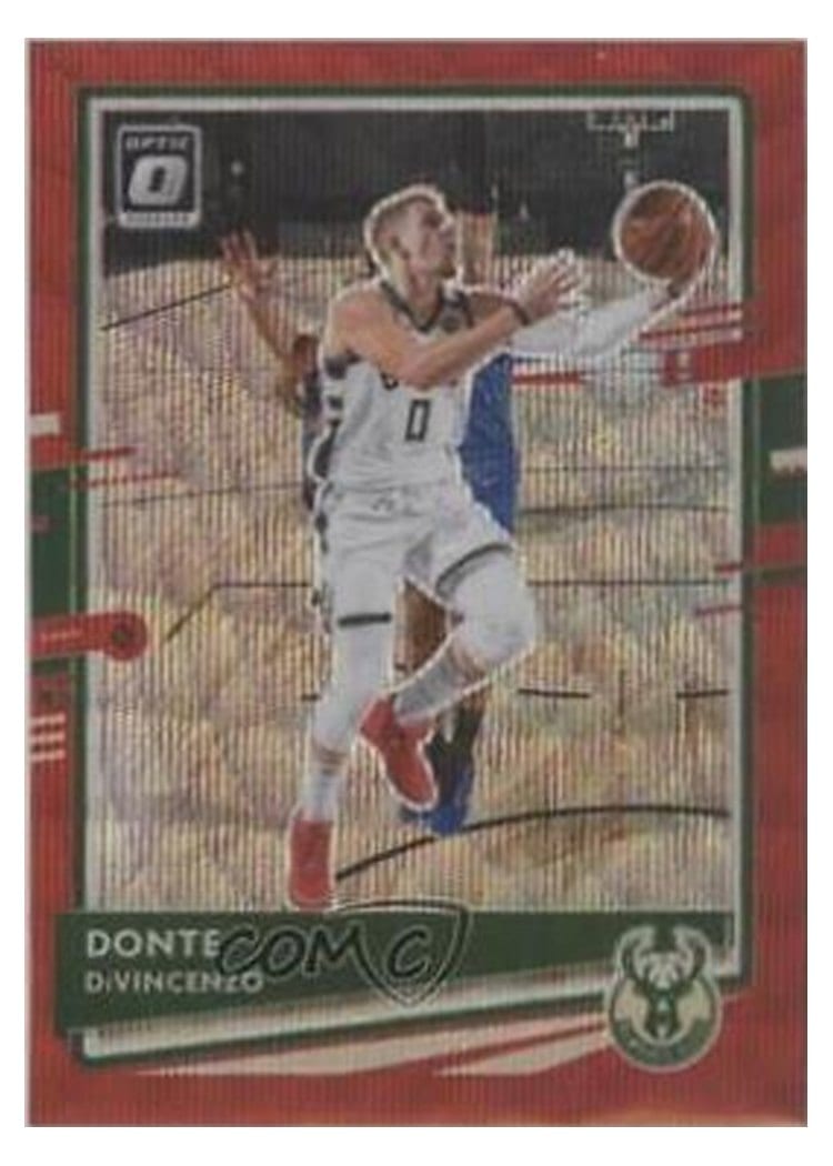 2020-21 Donruss Optic Base Set Donte DiVincenzo Red Wave #68 card