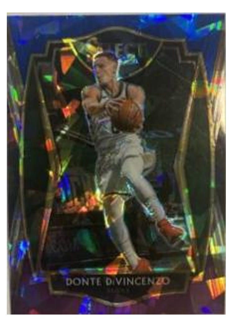 2021-22 Panini Prizm Base Set Donte DiVincenzo Blue Ice Prizm #88 card