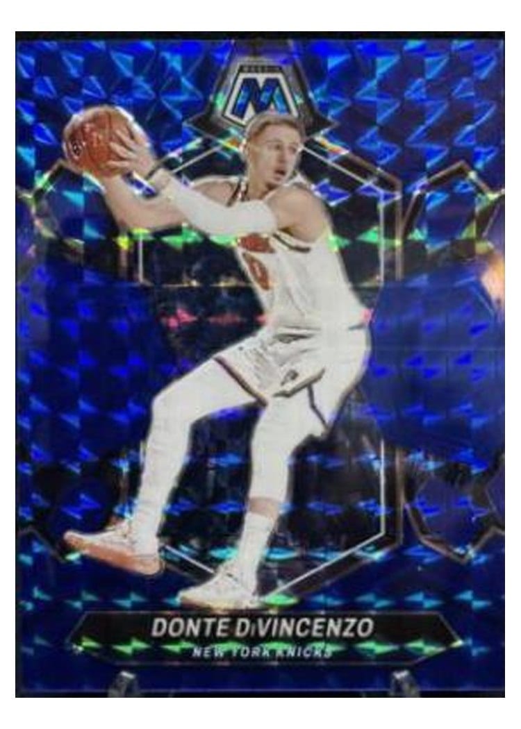 2023-24 Panini Mosaic Base Set Donte DiVincenzo Blue #151 card