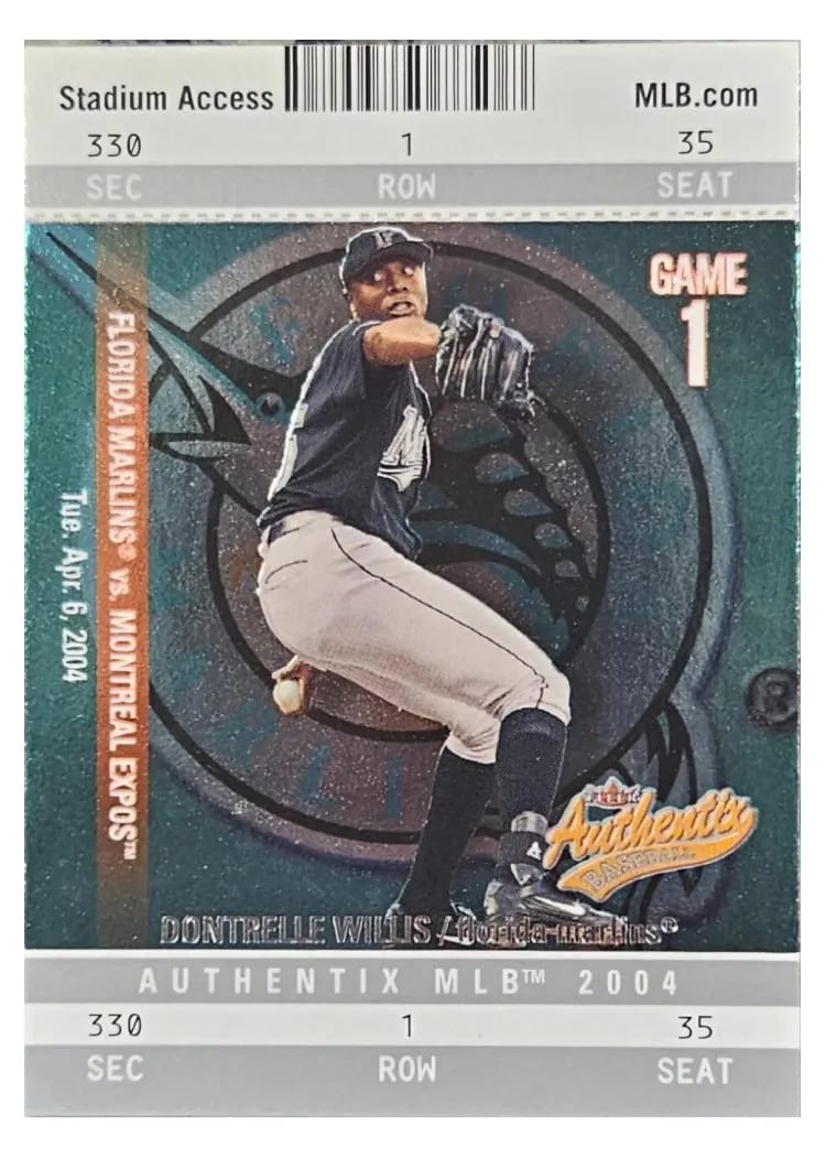 2004 Fleer Authentix Dontrelle Willis #84 card