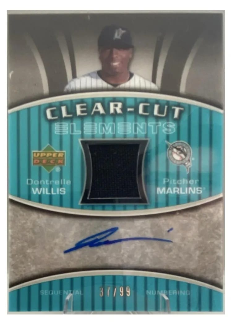 2007 Upper Deck Elements Clear Cut Autograph Dontrelle Willis #CCE-DW card