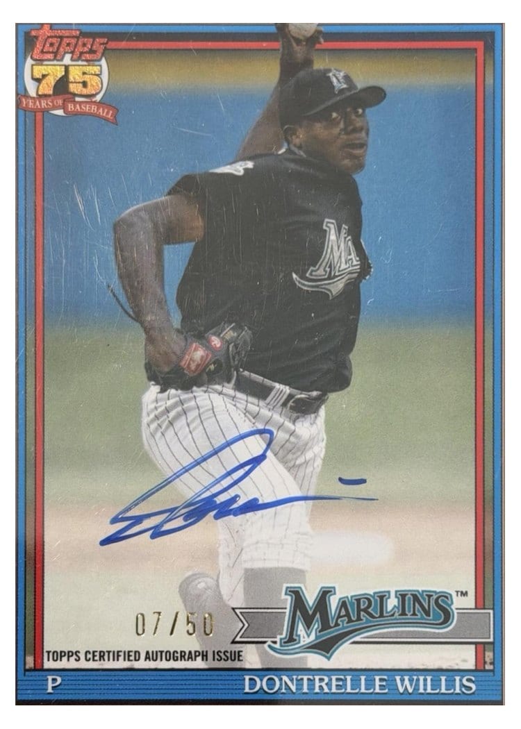 2026 Topps 1991 Topps Autographs Dontrelle Willis #91A-DON card