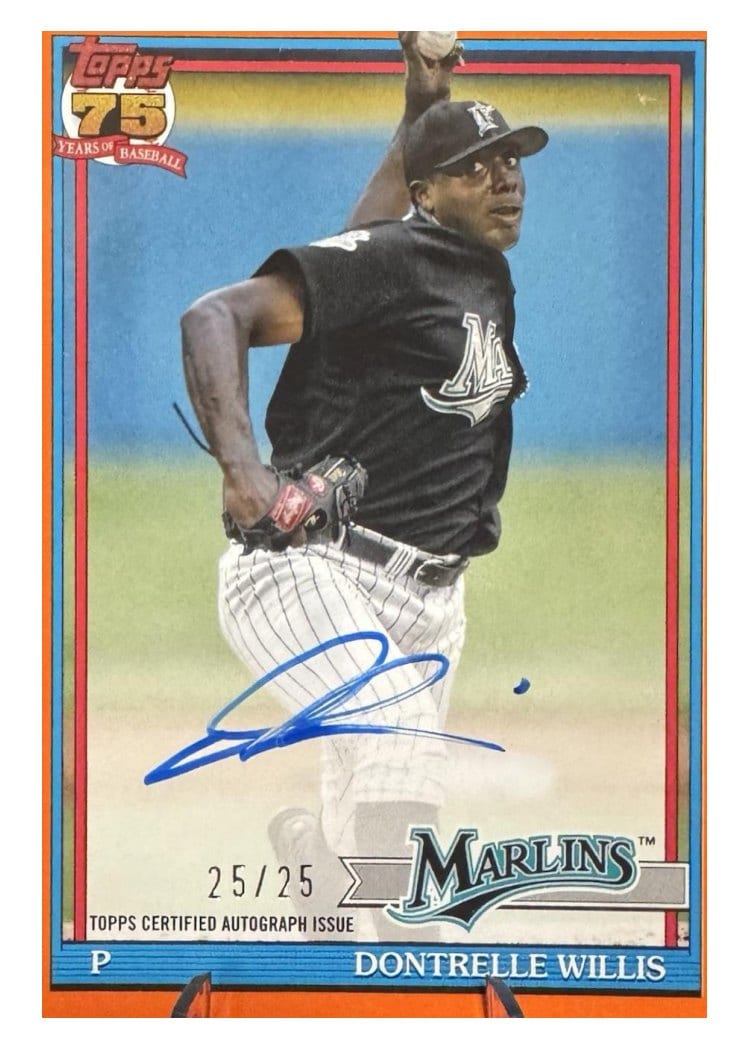 2026 Topps 1991 Topps Autographs Dontrelle Willis #91A-DON card