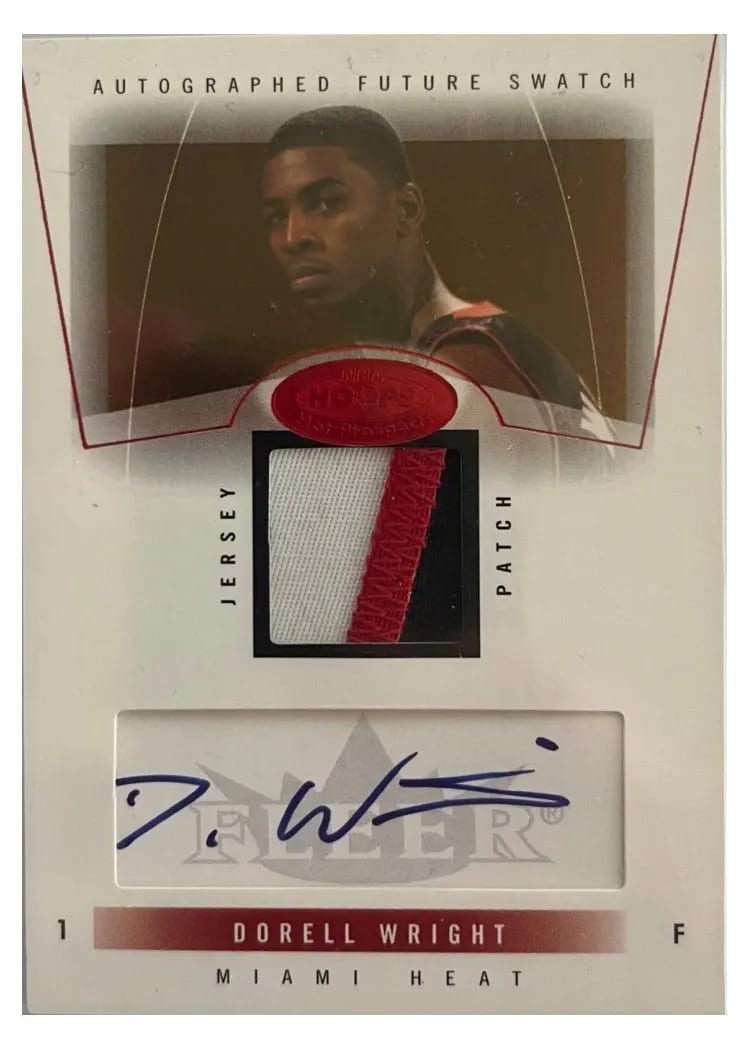 2004 Hoops Hot Prospects Dorell Wright RED HOT #85 card