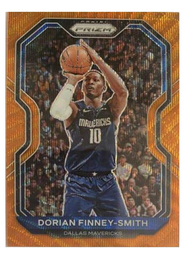 2020-21 Panini Prizm Base Set Dorian Finney-Smith Orange Wave Prizm #63 card