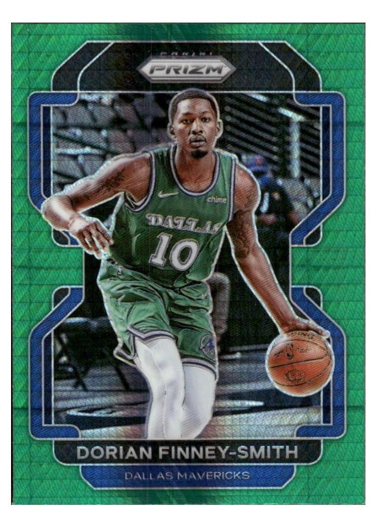 2021-22 Panini Prizm Base Set Dorian Finney-Smith Green Hyper Prizm #208 card