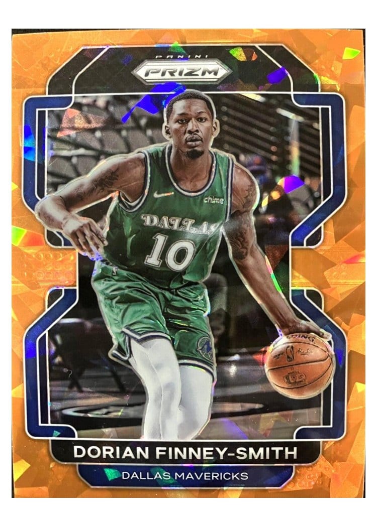 2021-22 Panini Prizm Base Set Dorian Finney-Smith Orange Ice Prizm #208 card