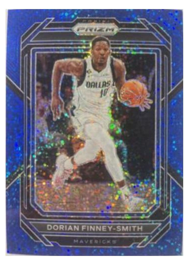 2022-23 Panini Prizm Base Set Dorian Finney-Smith Blue Sparkle Prizm #197 card