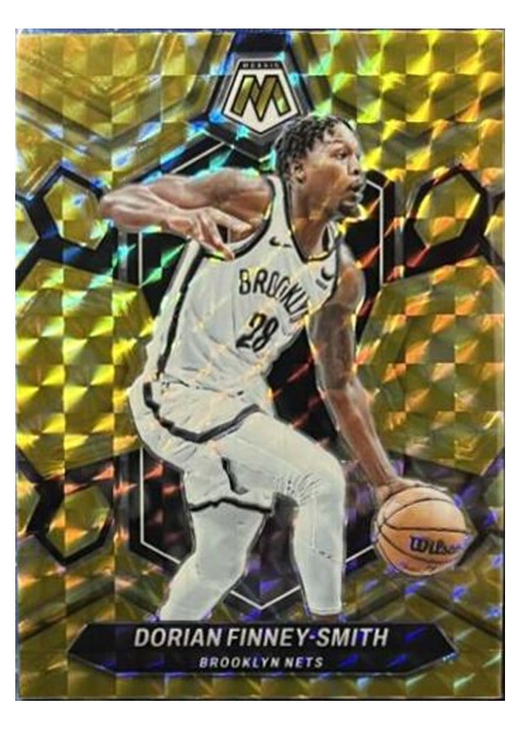2023-24 Panini Mosaic Base Set Dorian Finney-Smith Reactive Yellow #99 card