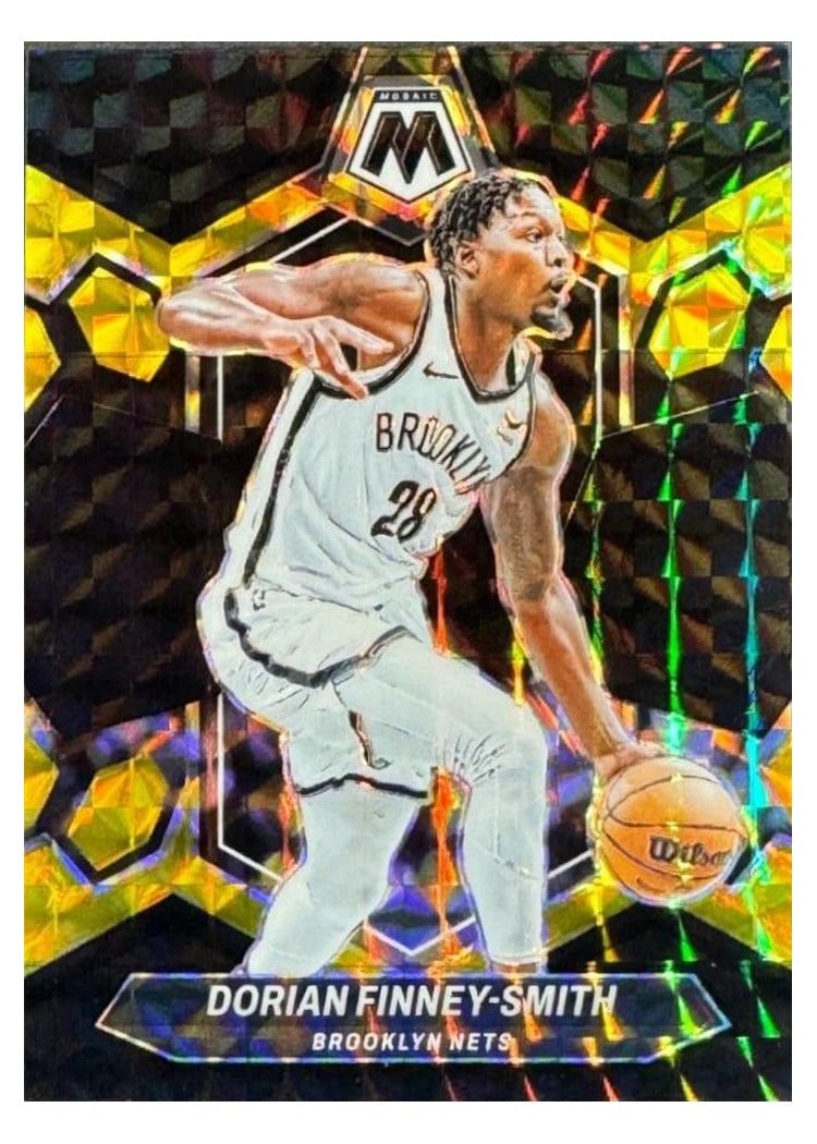 2023-24 Panini Mosaic Base Set Dorian Finney-Smith Black Gold Choice #99 card