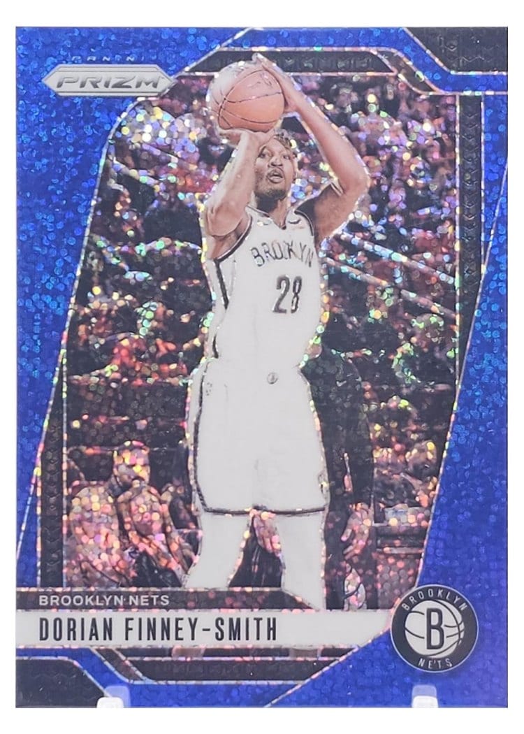 2024-25 Panini Prizm Base Set Dorian Finney-Smith Blue Sparkle #108 card