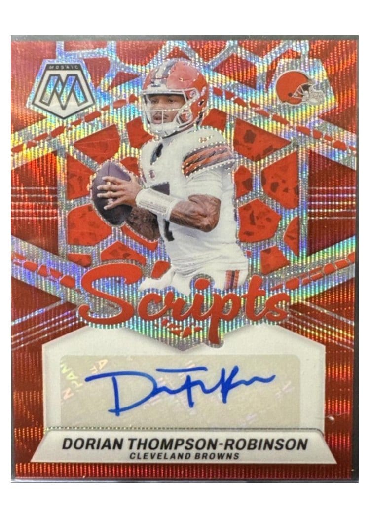 2024 Panini Mosaic Scripts Dorian Thompson-Robinson #SC-DTR card