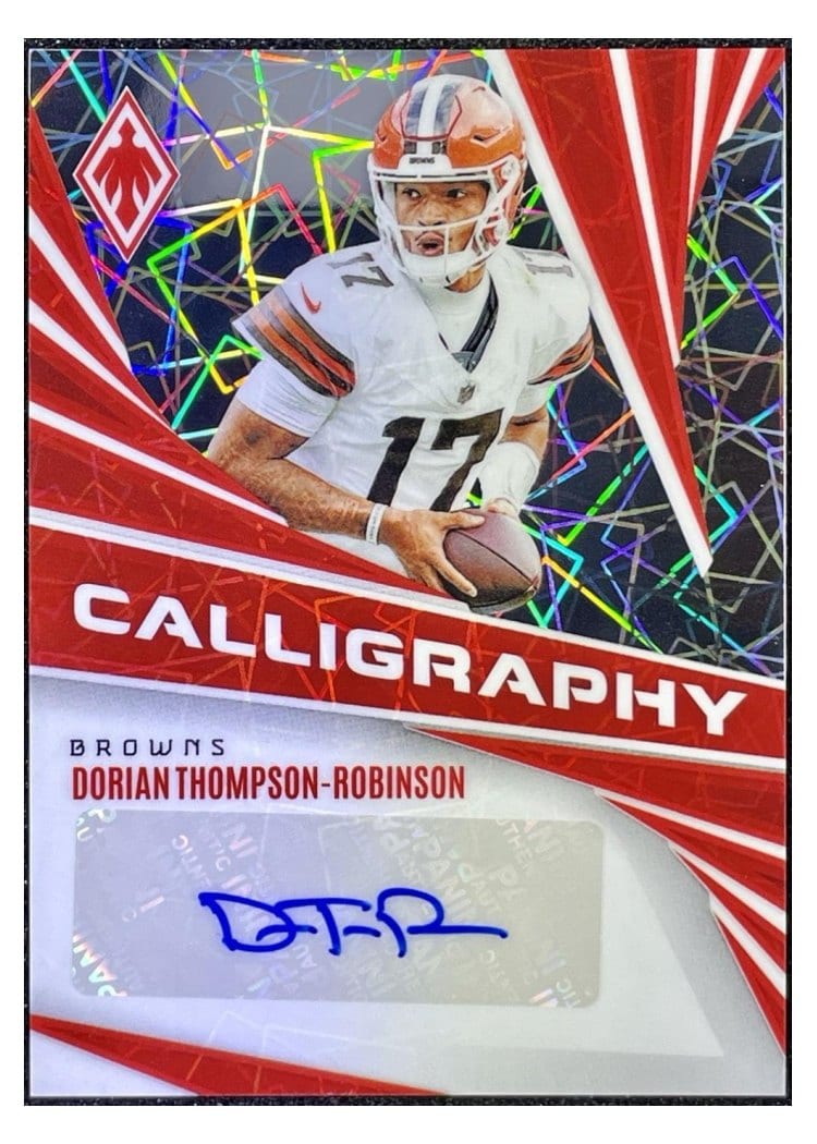 2024 Panini Phoenix Calligraphy Dorian Thompson-Robinson #C-DTR card
