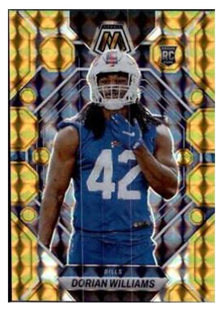 2023 Panini Mosaic Base Set Dorian Williams Gold #317 card