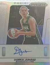 2025 Panini Prizm WNBA Throwback Signatures Dorka Juhasz #15 card