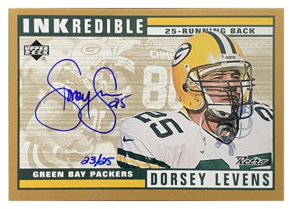 1999 Upper Deck Retro Inkredible Dorsey Levens #DL card