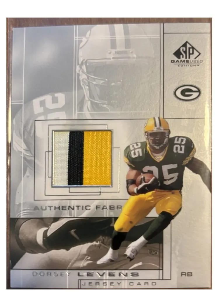 2001 SP Game Used Authentic Fabric Dorsey Levens #DL card
