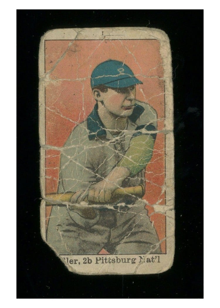 1909 E102 Set of 25 Dots Miller Batting card