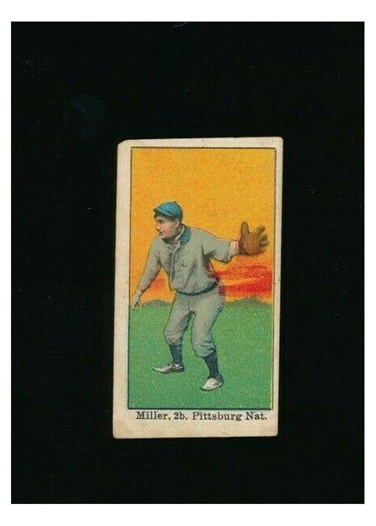 1909 E90-1 American Caramel Dots Miller card