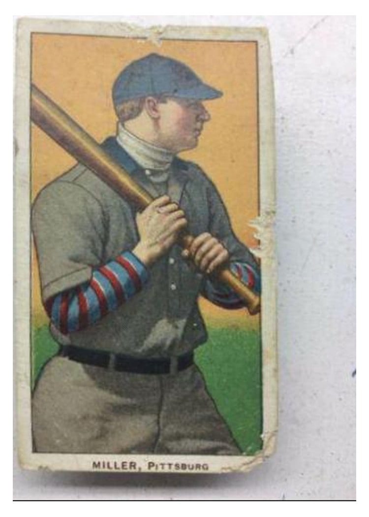 1909 T206 Polar Bear Dots Miller card