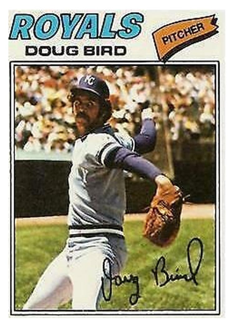 1977 Topps Doug Bird #556 card
