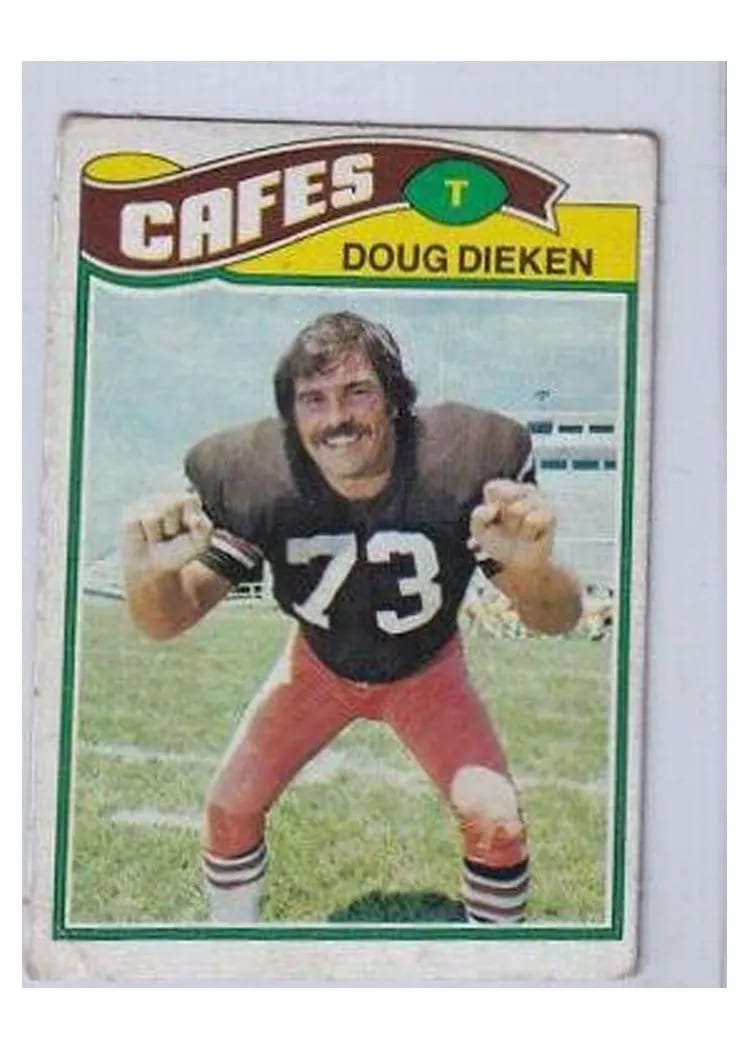 1977 Topps Mexican Doug Dieken #162 card