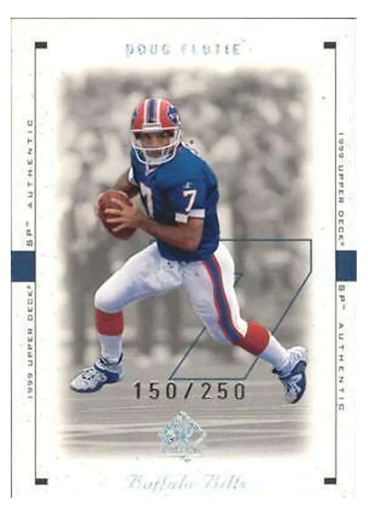 1999 SP Authentic Doug Flutie #10 card
