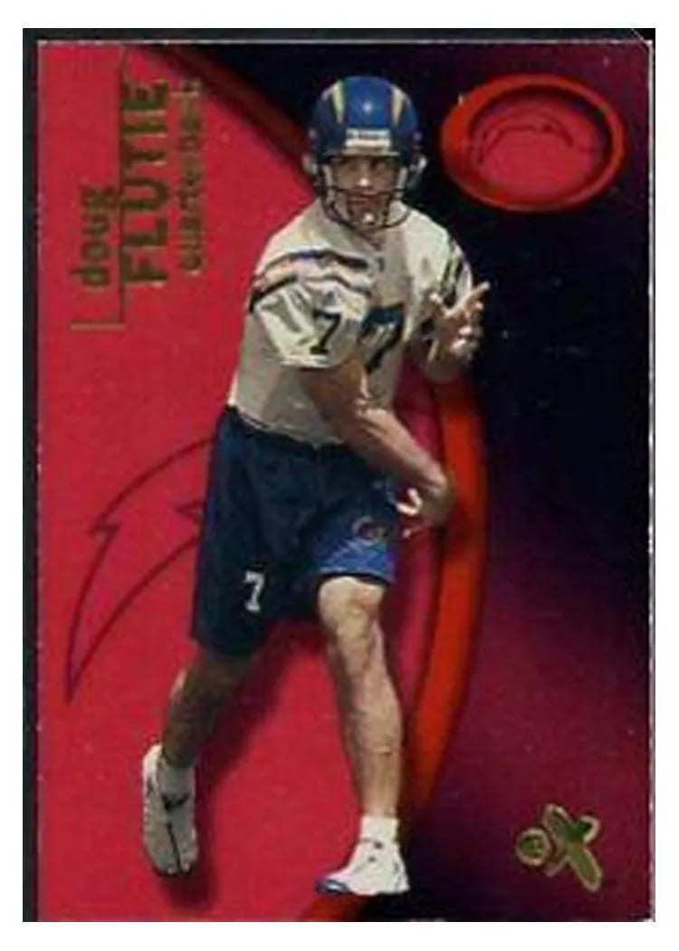 2001 Fleer E X Doug Flutie #7 card