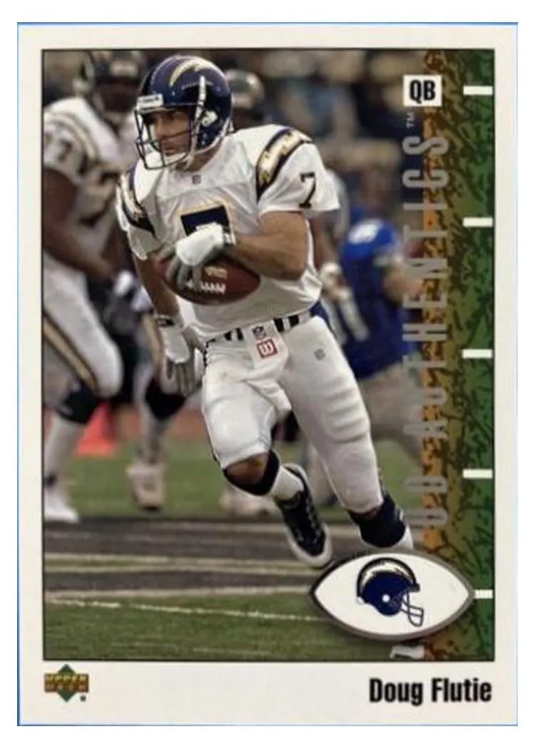 2002 Upper Deck Authentics Doug Flutie #71 card
