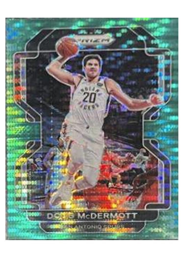 2021-22 Panini Prizm Base Set Doug McDermott Green Hyper Prizm #40 card