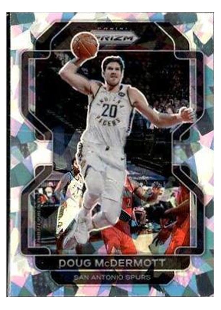 2021-22 Panini Prizm Base Set Doug McDermott Green Ice Prizm #40 card