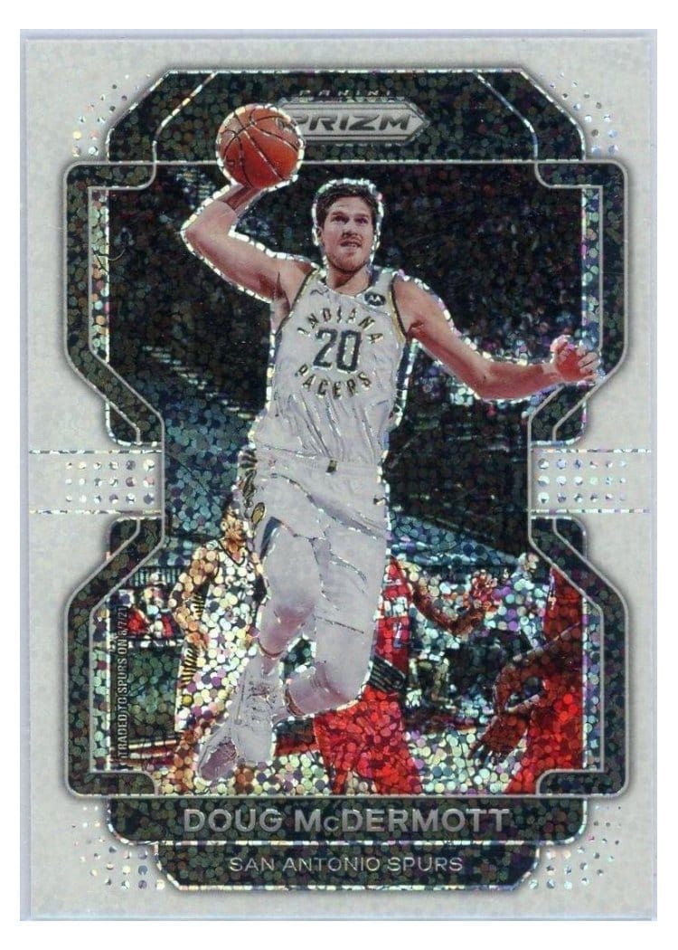 2021-22 Panini Prizm Base Set Doug McDermott White Sparkle Prizm #40 card