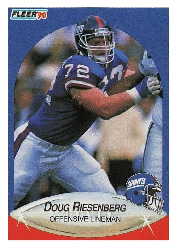 1990 Fleer Doug Riesenberg #75 card