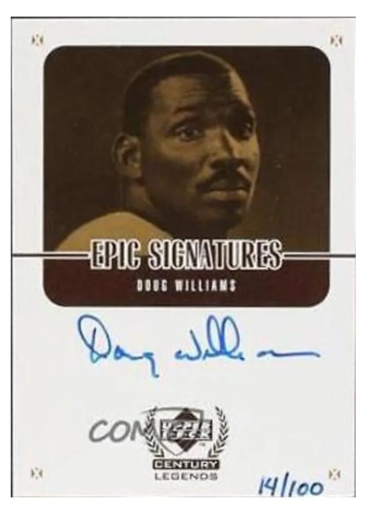 1999 Upper Deck Century Legends Epic Signatures Doug Williams #DWC card