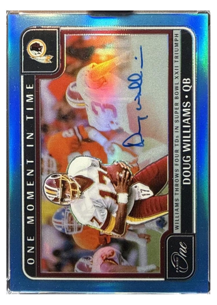 2024 Panini One One Moment in Time Autographs Doug Williams #390 card