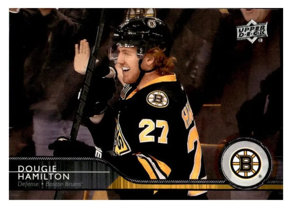 2014 Upper Deck Dougie Hamilton #18 card