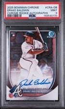2025 Bowman Chrome Rookie Autographs Drake Baldwin #CRA-DB card