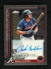 2025 Topps Chrome Rookie Autographs Drake Baldwin #RA-DBA card