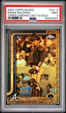 2025 Topps Gilded Collection Chrome Cast in Gold Drake Baldwin #CG-11 card