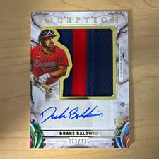 2025 Topps Inception Inception Autograph Jumbo Patch Drake Baldwin #IAJP-DB