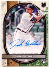 2025 Topps Museum Collection Archival Autographs Drake Baldwin #AA-DRA card
