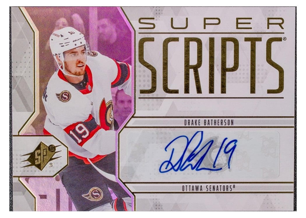 2025-26 SPx SuperScripts Drake Batherson #SS-DB card