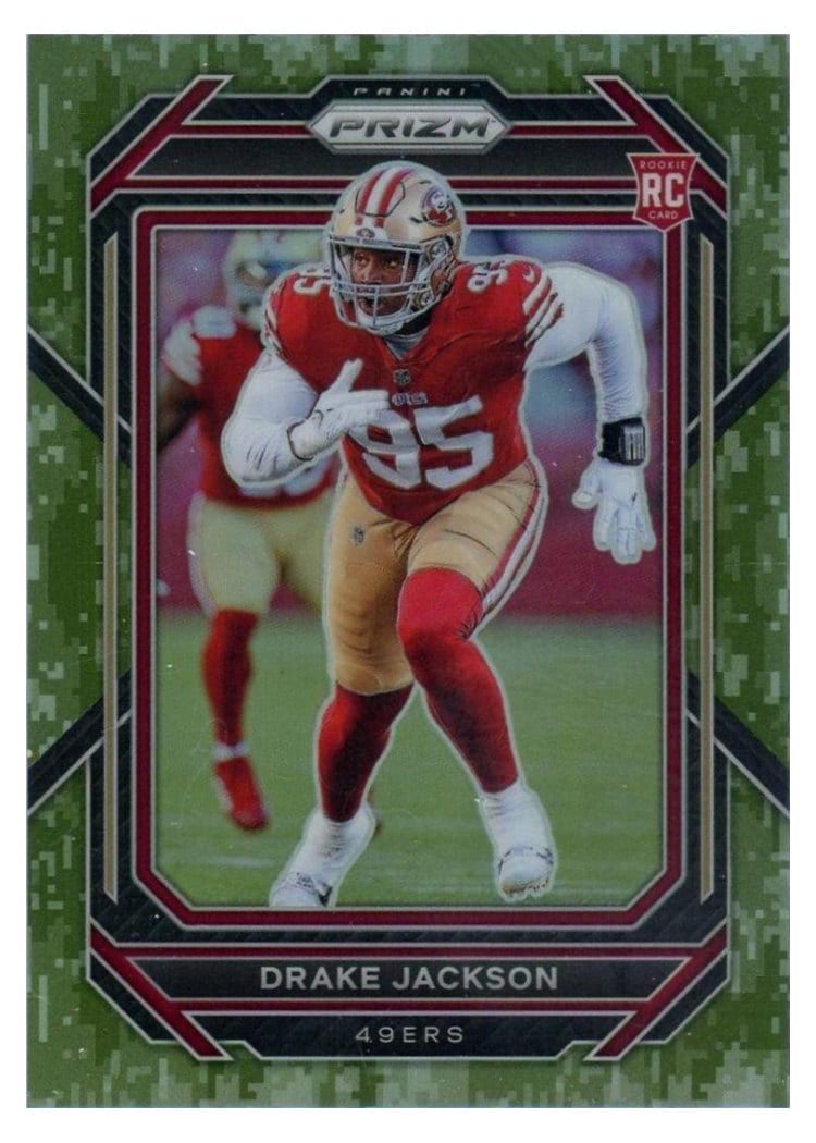2022 Panini Prizm Base Set Drake Jackson #396 card
