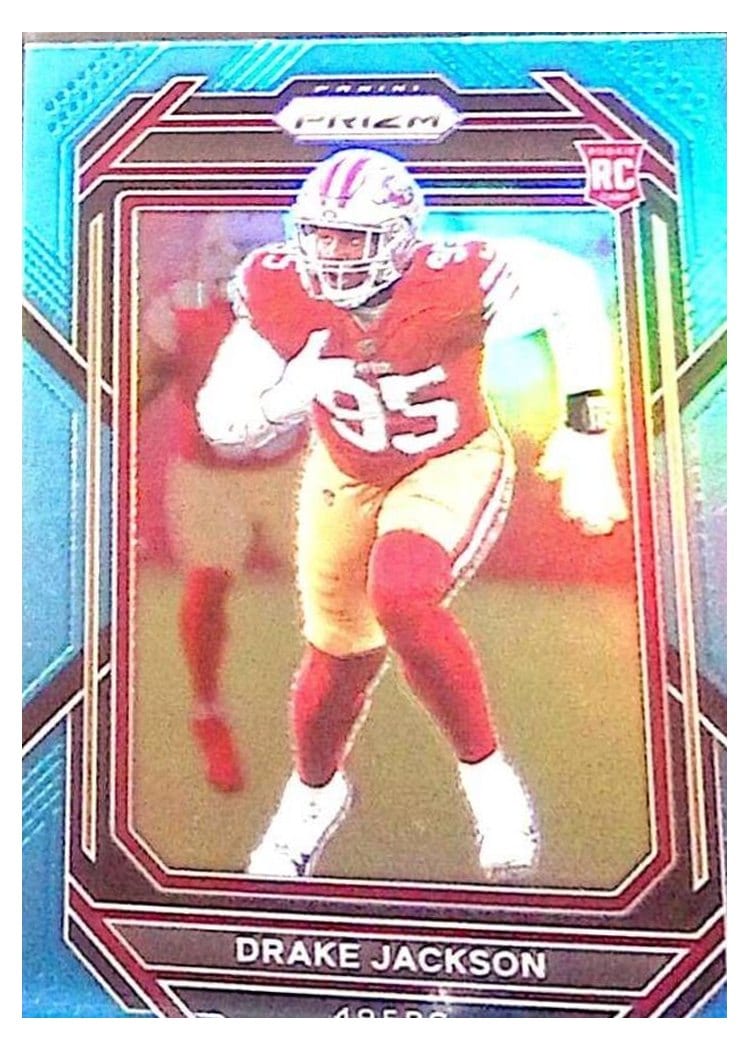 2022 Panini Prizm Base Set Drake Jackson #396 card