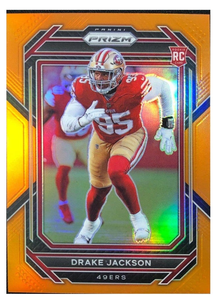 2022 Panini Prizm Base Set Drake Jackson Orange #396 card