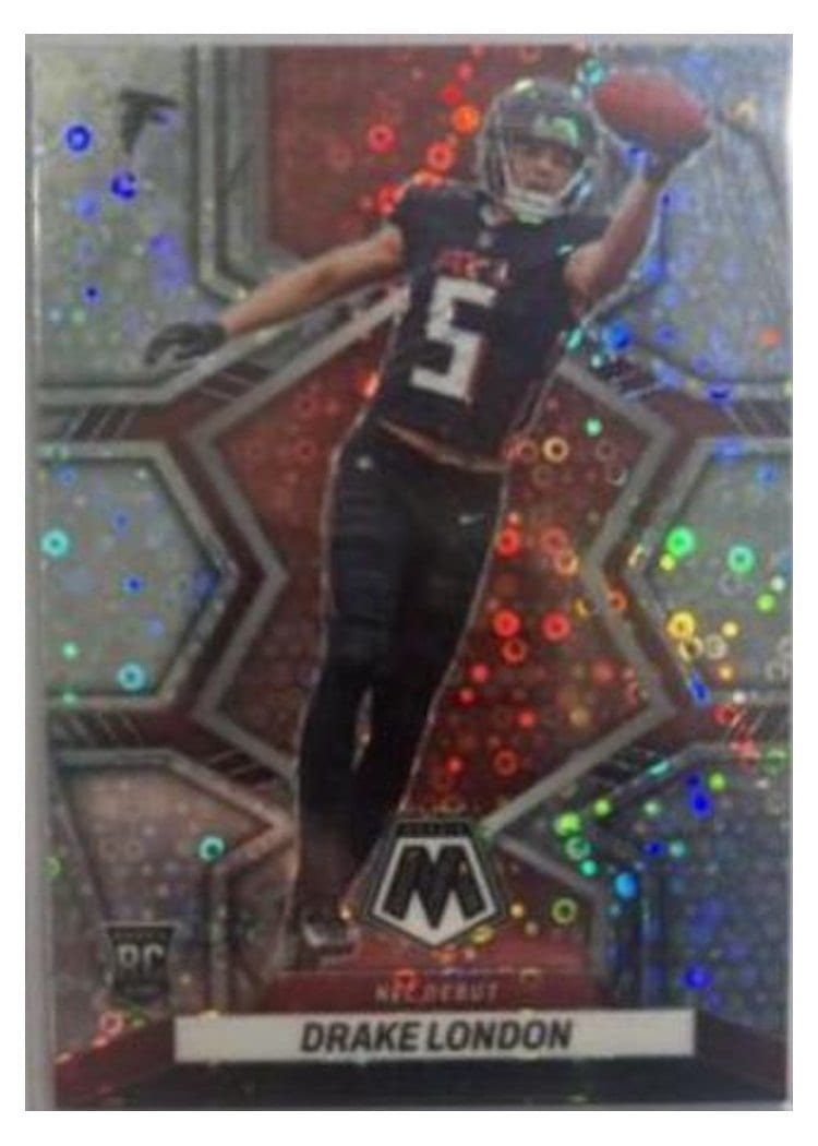 2022 Panini Mosaic Base Set Drake London No Huddle Silver #275 card