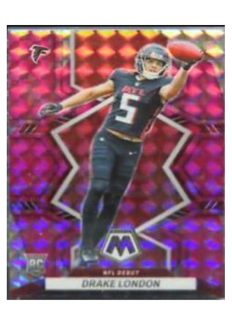 2022 Panini Mosaic Base Set Drake London Pink Swirl #275 card