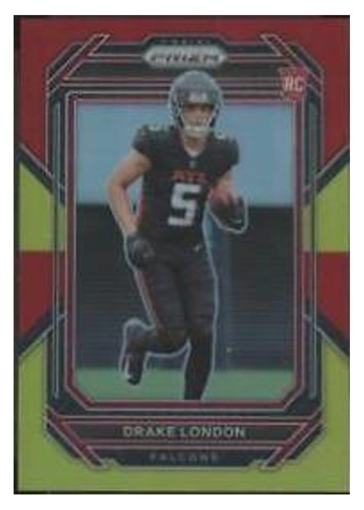 2022 Panini Prizm Base Set Drake London #308 card