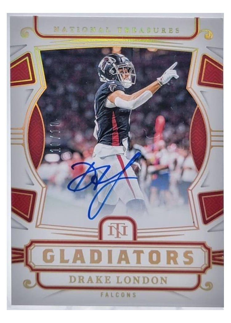 2024 Panini National Treasures Gladiators Drake London #11 card